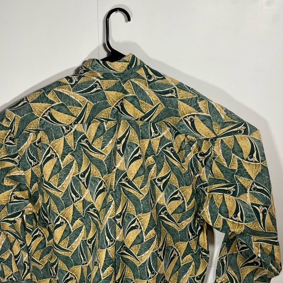 Vintage Guess By Georges Marciano Bright Abstract Button Down Shirt - Picture 9 of 11